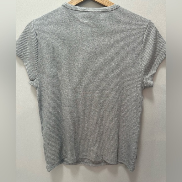 NWT! J.Crew Vintage rib short-sleeve T-shirt with embellishment. Size Large - Picture 7 of 9